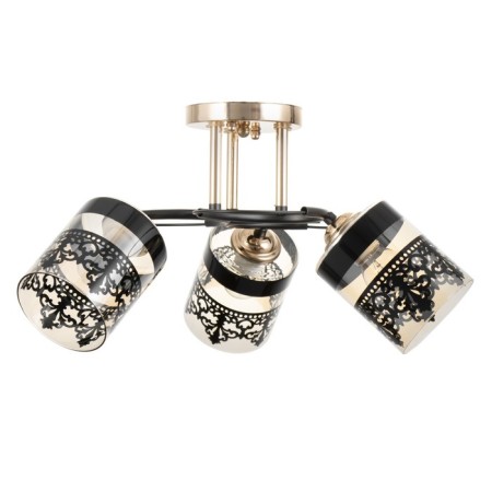 Rhine chandelier 3he27 40w Black 58x58x27 cm Bayerlux-3