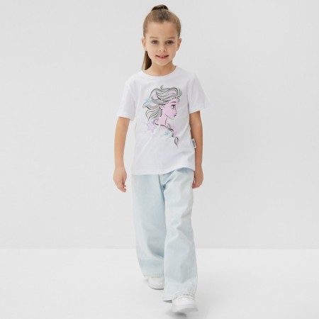 T-shirt children's "Elsa", cold heart, height 86-92, white-4