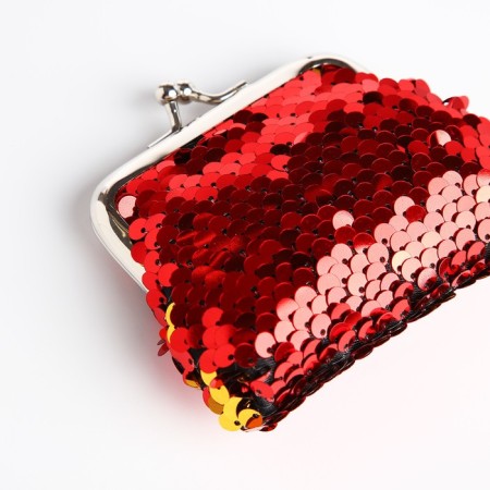 Wallet on the farmar, red/gold color-4