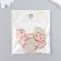 Decor for creativity Plastic "Rose flower" Pink, gold 0.3x1.9x2.3 cm