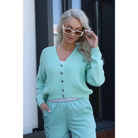 Cardigan female, size 46, mint color-8