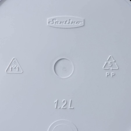 Kashpo for flowers with the insert "Art", 1.2 l, the color is white-black-7