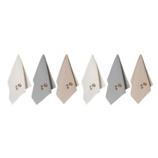 A set of kitchen towels, size 30x50 cm, color beige cream cappuccino 6 pcs