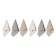 A set of kitchen towels, size 30x50 cm, color beige cream cappuccino 6 pcs