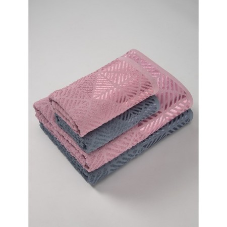 A set of terry towels Sunset & Twilight, size 50x80 cm-2 pcs, 70x130 cm-2 pcs, multicolor 1024-4
