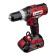 Drill-shurubover bison, battery, 2x2 ah, BZ cartridge, 2-13 mm, 0–400 / 0–1400 rpm