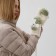 Mittens teenage minku lamb two -tone 24 cm color green color