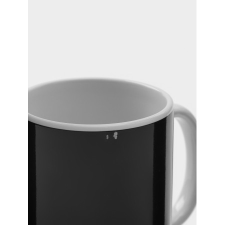 Mug - chameleon ceramic shade "The mysterious fox", 350 ml, white color-7