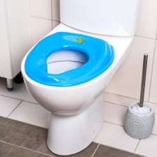 Toilet seat, blue color