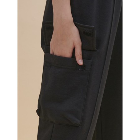 Pants for girls, height 98 cm, black color-4