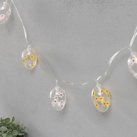 Souvenir Easter garland "Eggs with flowers" 4x6 cm-2