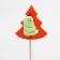 Caramel on a wand "Christmas tree-shock", red, 22g