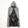 New Year! Carnival set "Silver snake": cloak length 80 cm, mask