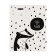 Notebook of 18 sheets in the Meshu Black & White cage, cover coated cardboard, VD-LK, OFSET Block, MIX