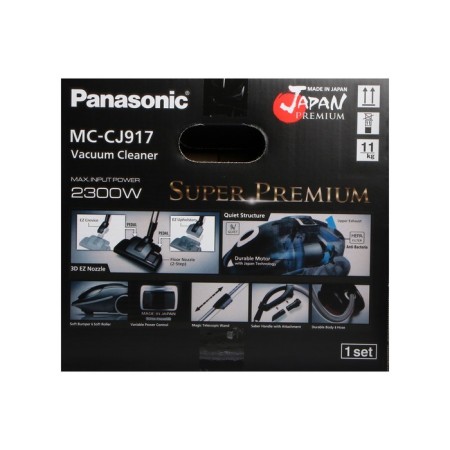 Пылесос PANASONIC MC-CJ917W, мешок, 2300 Вт, 6 л, 60 дБ, шнур 7 м, белый-19
