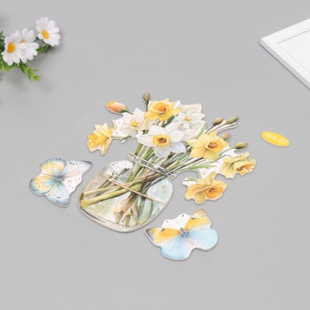 Interior plastic sticker "Narcissus" 40x31 cm-1