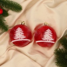 Set of balls plastic D-8 cm, 2 pcs 