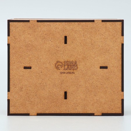 Wooden box with cells "Frame", 15.5 x 12.5 x 5 cm-5