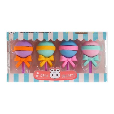 A set of curly erasers "Yummy", 4 pieces, mix-8