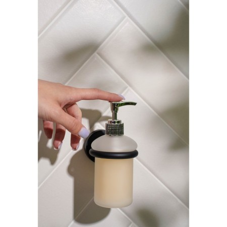 Dispenser for liquid soap stalls Stölz Loft Basic, black color-1