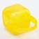 A container for storing and sterilizing children's nipples and dummy, yellow color