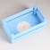 Wooden Kashpo 24.5 × 13.5 × 9 cm "Two Light", two -string, blue giving beautifully