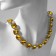The necklace "Jewelry" squares, yellow color in silver, 34 cm