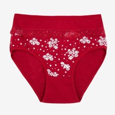 Cowards of women's slips collorista, burgundy color, size 48-50