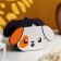 Kashpo wooden "dog" 20.5x10.5x12.5 cm white/orange