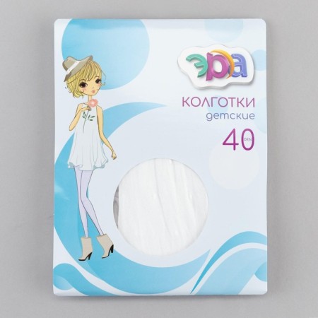 Колготки детские ЭРА 40 den "Горох" цвет белый, 10-12 лет-9