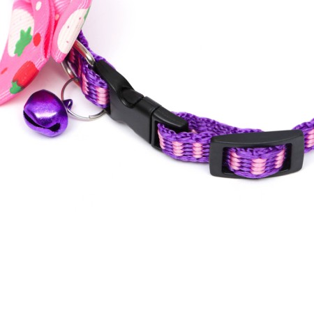 Collar "strawberries", 30 x 1 cm, nylon, pink-2