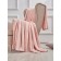 Blush blanket, size 180x200 cm, pink color