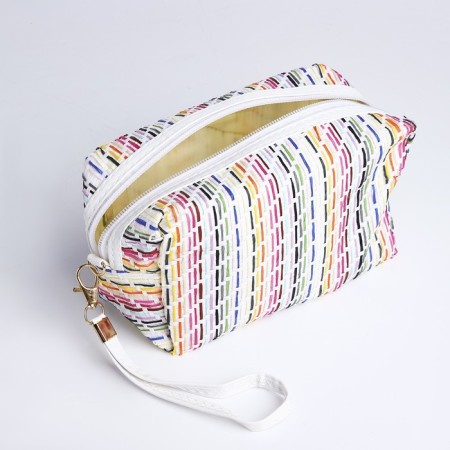Lightning cosmetic bag, colorful/white color-2