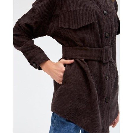 Women's shirt minku chocolate color, river 50-7