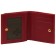 Nice wallet, matte leather, red color