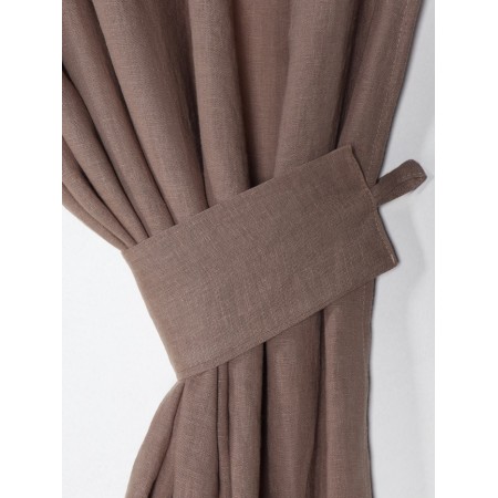 A set of curtains for the kitchen SL Home "Coniferous" 135x180 cm-2 pcs, pickups 2 pcs, linen 100%-4