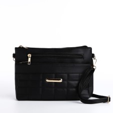 Bag Cross-Bodi with a zipper, black color