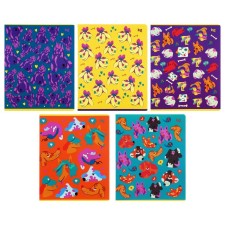 Notebook of 48 sheets in a cage on a paper clip Dog Story, cover coated cardboard, VD-clus, mix