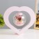 Table lamp "Heart Levitation" Led usb pink 24x22 cm Risalux