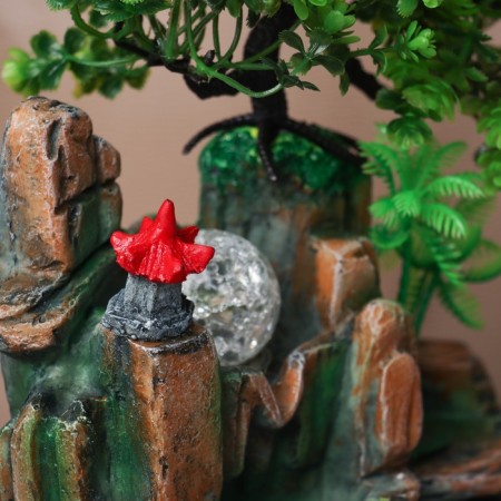 Fountain "Bright flowers under the tree" 27x16 cm (with backlight)-1