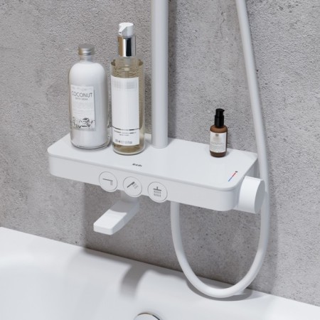 Shower system IDDIS Shelfy Shewtbti06, tropical shower, shower, white-3