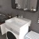Sink uperwood top, above the washing machine, 60x55 cm