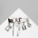 Brooch "Sewing Set" Color Black Silver