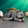 Piggy bank "Kitten Angel" 21x12cm, silver with gilding