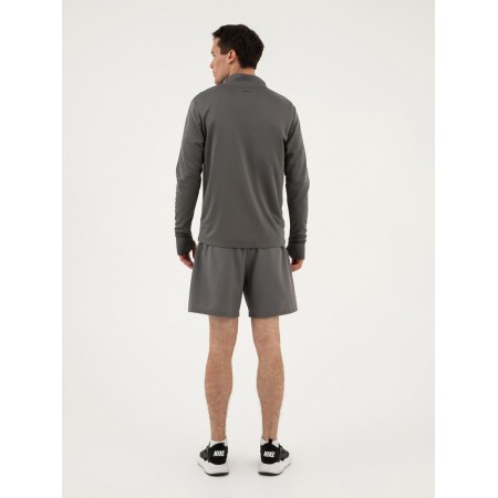 Long -line male Resport, on a zipper, p. 52, the color is gray, basic, with a long sleeve-5