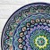 Largan Rishtan ceramics "Patterns", 33 cm, blue