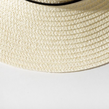 Women's hat with bowing minaku color white, rr 56-58-7