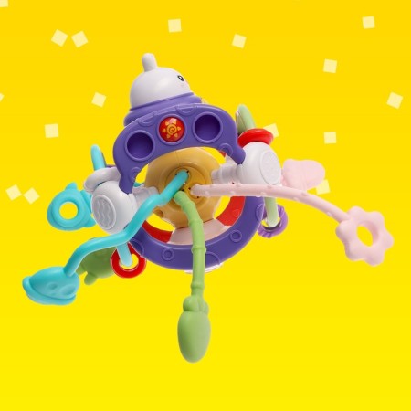 Developing toy "rabbit", with pulls-6