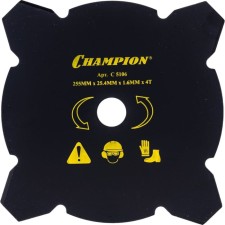 Нож для триммера CHAMPION C5106, 4 лезвия, 255х25.4 мм