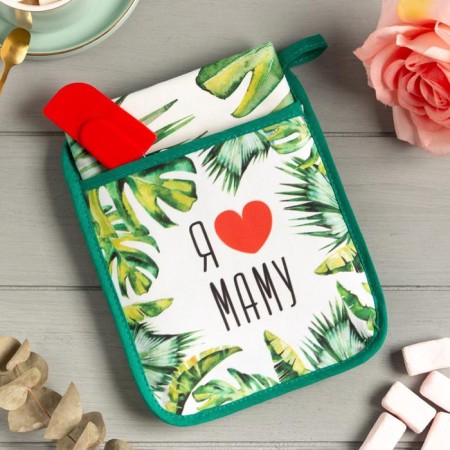 Gift Set "I love mom" Grasp-carman, towel, shoulder blade-1